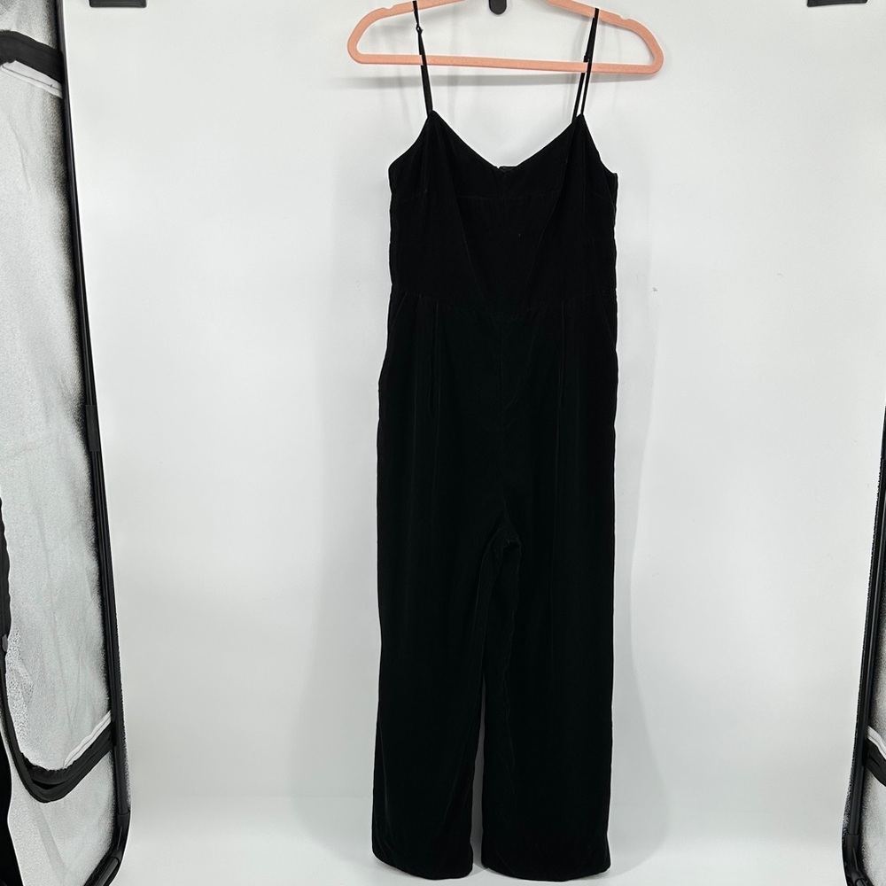 Elegant Velvet Dressy/Formal Timeless spaghetti strap Black Jumpsuit Romper Sz2